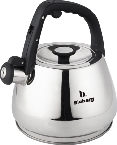 Czajnik na gaz indukcję stalowy z gwizdkiem srebrny duży 3L BLUBERG BBG-2814