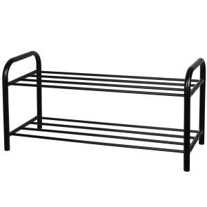 Metalowa półka na buty stojak regał szafka czarna 65x33x26cm BLUBERG BBG-1505