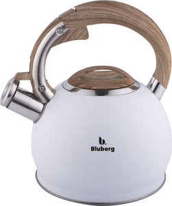 Czajnik stalowy z gwizdkiem tradycyjny indukcja biały mat 2.5L BLUBERG BBG-2802-WH
