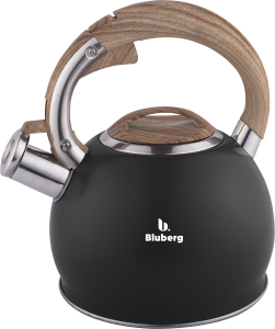 Czajnik stalowy z gwizdkiem tradycyjny indukcja czarny mat 2.5L BLUBERG BBG-2802-BK