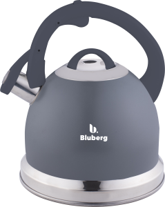 Czajnik stalowy z gwizdkiem tradycyjny indukcja szary mat 3L BLUBERG BBG-2803-GR