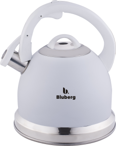 Czajnik stalowy z gwizdkiem tradycyjny indukcja biały mat 3L BLUBERG BBG-2803-WH