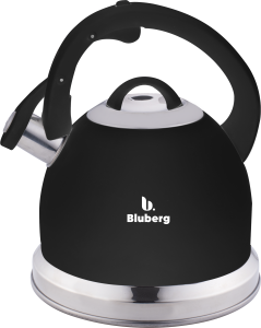 Czajnik stalowy z gwizdkiem tradycyjny indukcja czarny mat 3L BLUBERG BBG-2803-BK