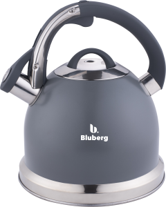 Czajnik stalowy z gwizdkiem tradycyjny indukcja szary duży 3L BLUBERG BBG-2804-GR