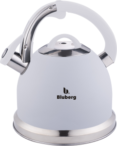 Czajnik stalowy z gwizdkiem tradycyjny indukcja biały duży 3L BLUBERG BBG-2804-WH
