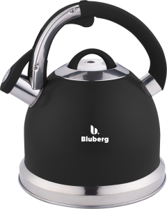 Czajnik stalowy z gwizdkiem tradycyjny indukcja czarny duży 3L BLUBERG BBG-2804-BK