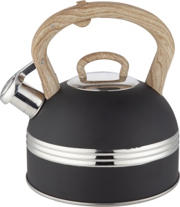 Czajnik na gaz indukcję metalowy z gwizdkiem 2.8L czarny mat BLUBERG BBG-2832