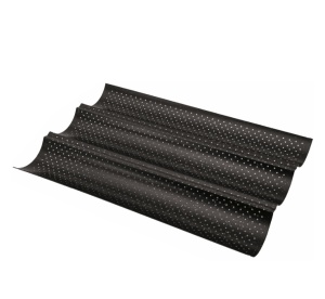 Forma blacha do pieczenia bagietek półbagietek na 3 bagietki metalowa BLUBERG BBG-2002