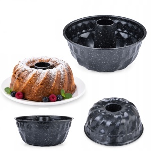 Forma do pieczenia babki z kominem metalowa okrągła 23x11.5cm BLUBERG BBG-2020