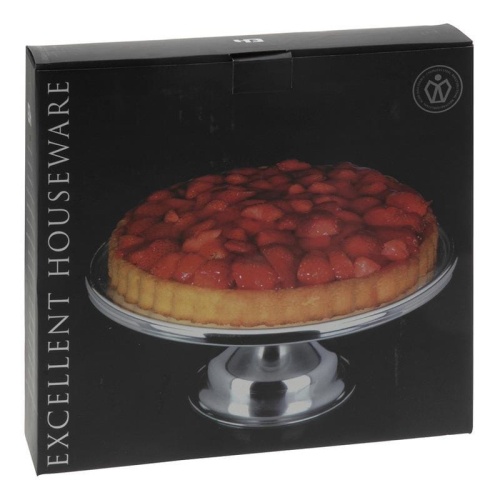 PATERA / TORTOWNICA / TACA STALOWA INOX 33CM EH EXCELLENT HOUSEWARE