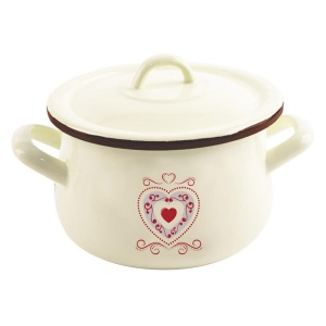 Enameled pot with lid 16cm Tonca ORION
