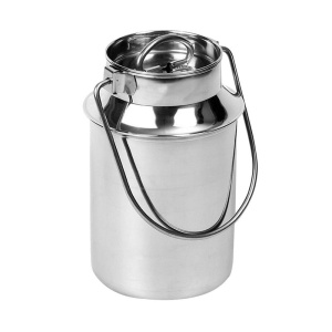 Milchkanne Edelstahl mit Steckdeckel und Tragebügel 3.2L Transportkanne ORION 152519