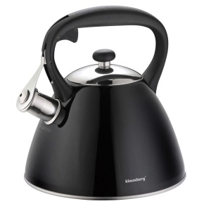 Wasserkessel mit Pfeife Induktion Edelstahl KLAUSBERG 3L KB-7208