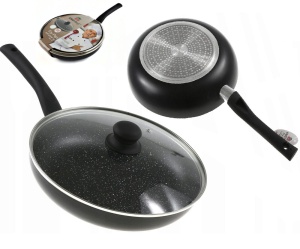 Marble-coated pan with lid 28cm KINGHOFF KH-3959