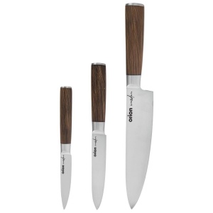 Set of 3-Ele ORION Wooden Kitchen Knives 831148