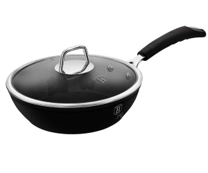 Patelnia tytanowa głęboka 24cm BERLINGER HAUS Black professional Line BH-6119