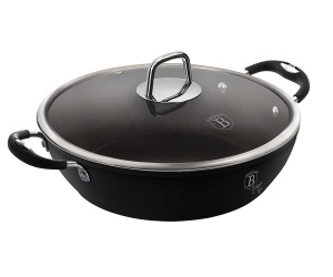 Garnek tytanowy niski 28cm 3.8L BERLINGER HAUS Black professional Line BH-6125