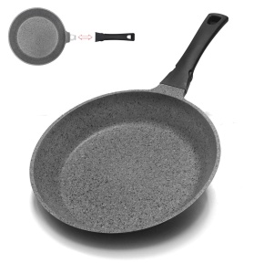 Patelnia granitowa 26cm Z ODPINANA RĄCZKA indukcja gaz non-stick TIROSS TS-1444
