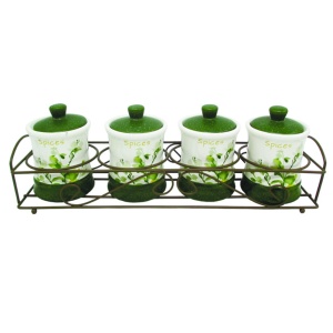 ZESTAW 4 POJEMNIKÓW NA PRZYPRAWY MAESTRO MR-20032-04CS