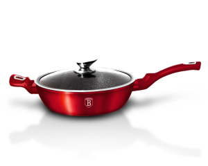 Frying Pan with non-stick Granite coating 32cm BERLINGER HAUS BURGUNDY METALLIC LINE RED [BH-1261-N]