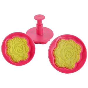 Ausstecherset für Konfektdekorationen 3-teilig Rose ORION 121180