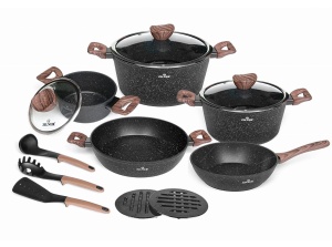 15-teiliges Antihaftbeschichtet Kochtopfset Topfset Geshirrset ZILNER FOREST ZL-8518