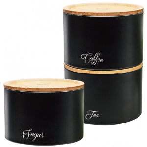 3 Tlg. Vorratsdosen-Set Tee Zucker Kaffee KLAUSBERG KB-7506