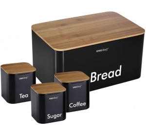 Chlebak w zestawie z 3 pojemnikami KINGHOFF KH-1086