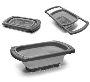 Silicone folding strainer / colander BRUNBESTE BB-1698-GU