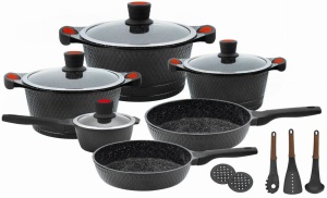 15-teiliger Topfset Marmorkeramikbeschichtet ZILNER ZL-8592A