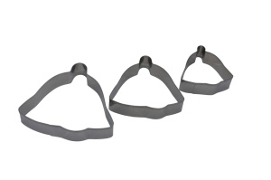 Zestaw wykrawaczy do ciastek pierników dzwonek 3-ele BRUNBESTE BB-3034