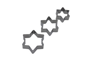 Zestaw wykrawaczy do ciastek pierników gwiazdka 3-ele BRUNBESTE BB-3036