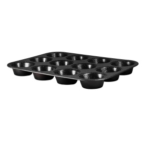 Muffin tin x12 BERLINGER HAUS Black Professional BH-1436