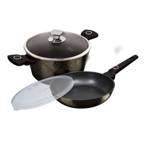 Set pot + pan Ø24cm with titanium coating BERLINGER HAUS PRIMAL GLOSS BH-6074