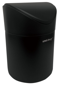 Mini kosz na śmieci  mały czarny matowy KINGHOFF KH-1813