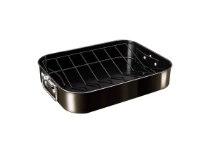 Baking tray with grill 41.5x32cm BERLINGER HAUS Shiny Black BH-7849