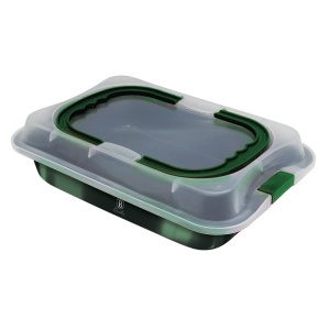 Tin, baking tray with lid 36.5x24.5x5.5cm BERLINGER HAUS Emerald BH-7843