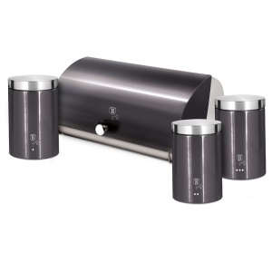 Steel bread loaf with 3 containers BERLINGER HAUS Carbon Pro BH-6732