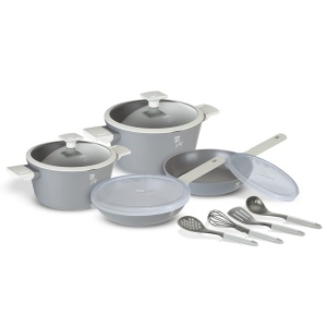 Titanium-coated 12-piece cookware set BERLINGER HAUS Aspen BH-7077
