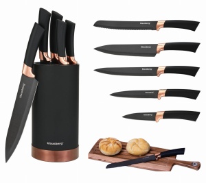 Messerset Satz von 5 Küchenmessern im Block KLAUSBERG KB-7614