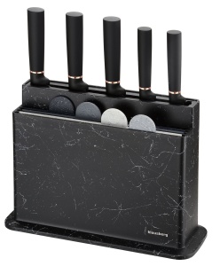 Küchenmesser-Set im Block mit Schneidebrett-Set 10-teilig KLAUSBERG KB-7834