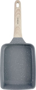 Rectangular Deep Frying Pan with Marble Coating 18 x 14cm GRAY KLAUSBERG KB-7814
