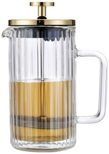 Glass coffee maker and tea maker 600ml French Press gold KLAUSBERG KB-7760