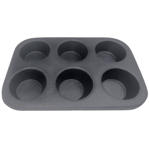 Forma żeliwna do muffinów babeczek 6 sztuk KINGHOFF KH-1199