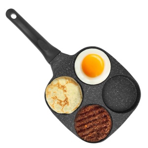 Marmorierte Pfanne für Eier, Pfannkuchen, kleine Küchlein 18 x 18 cm BRUNBESTE BB-1976