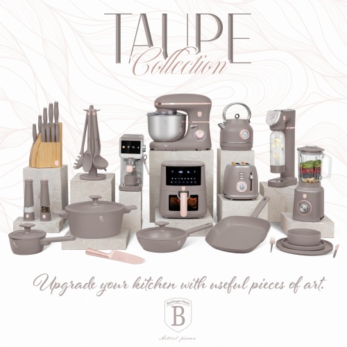 Zastawa stołowa Serwis Komplet talerzy naczyń 18 ele dla 6 osób BERLINGER HAUS Taupe BH-10023