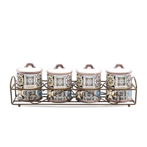 A set of 4 containers for spices maestro holiday in porto mr-2005-04cs