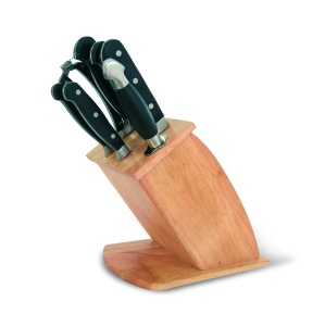 Messerset von 8 Elementen im Block mit einem Maestro MR-1423-Stand