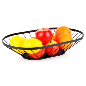 Basket Obst Basket Metall Gemüse Schwarz Misty 40,5 x 25,5 cm Nava 10-100-032