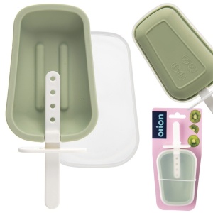 Foremka na lody sorbet forma do lodów na patyku silikonowa z pokrywką ORION 154402